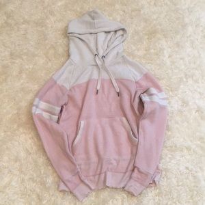 Pink and White Hoodie